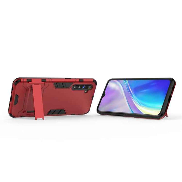 Shockproof PC + TPU Protective Case with Holder, For OPPO Realme XT & K5