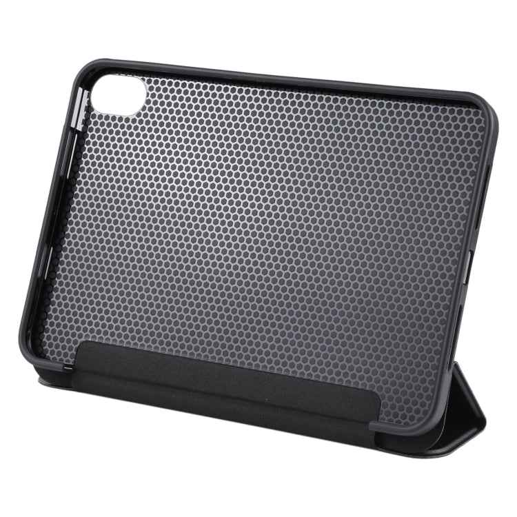 GEBEI Shockproof Horizontal Flip Tablet Leather Case with Three-folding Holder, For iPad mini 2024 / mini 6