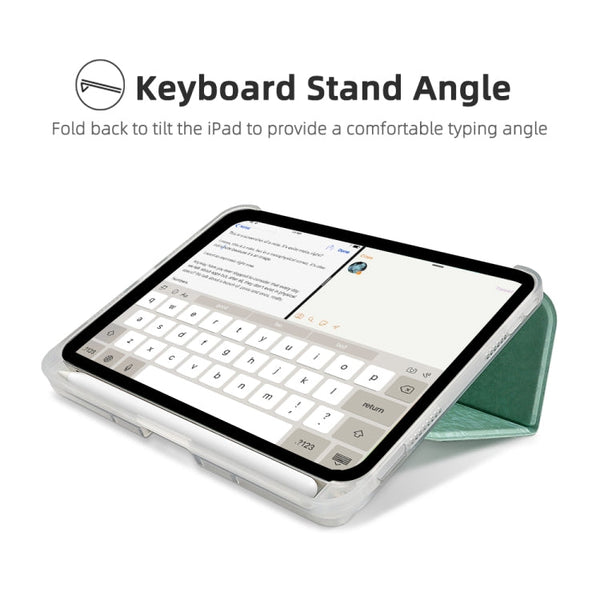 Shell Texture Dual-Fold Smart Leather Tablet Case, For iPad mini 6 / mini 2024