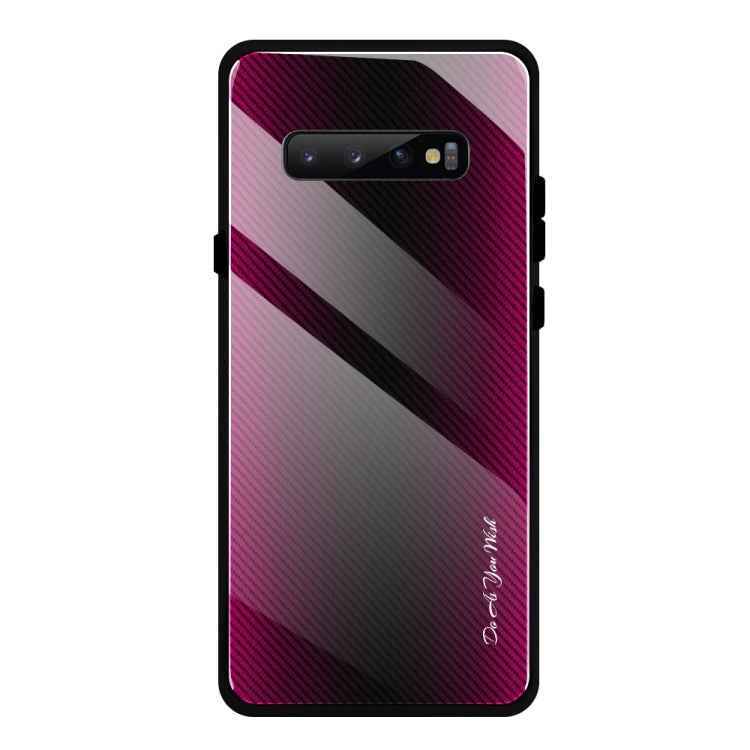 Texture Gradient Glass Protective Case, For Galaxy Note 10 Pro, For Galaxy S10, For iPhone SE 2022 / SE 2020 / 8 / 7, For iPhone XS Max