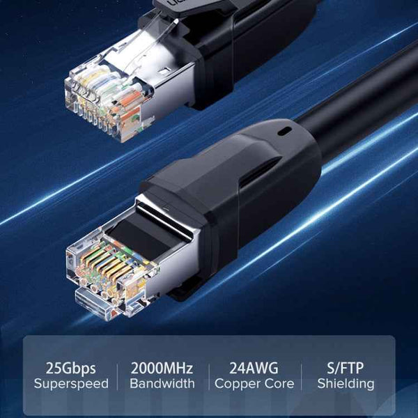 UGREEN CAT8 Ethernet Network LAN Cable, Length:1.5m