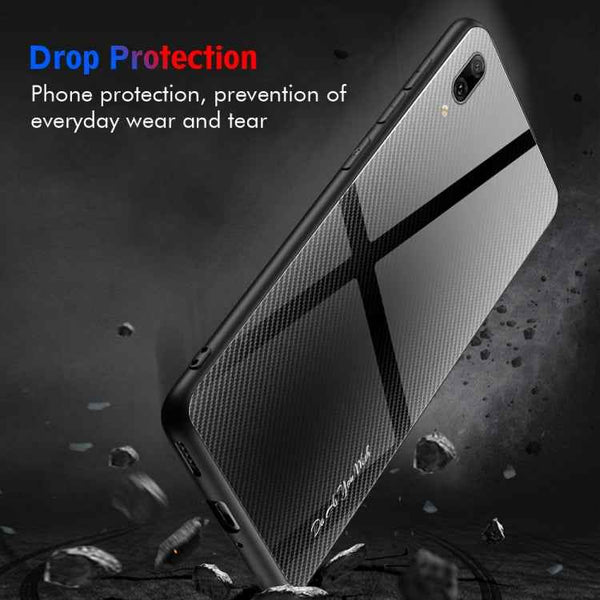 Texture Gradient Glass Protective Case, For Huawei Enjoy 9 Plus / Y9 2019, For Huawei Enjoy 9s, For Huawei Mate 20 Pro, For Huawei P20 Pro