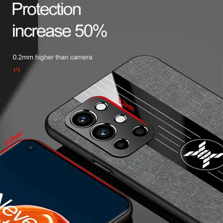 XINLI Stitching Cloth Texture Shockproof TPU Phone Case, For OnePlus 9R