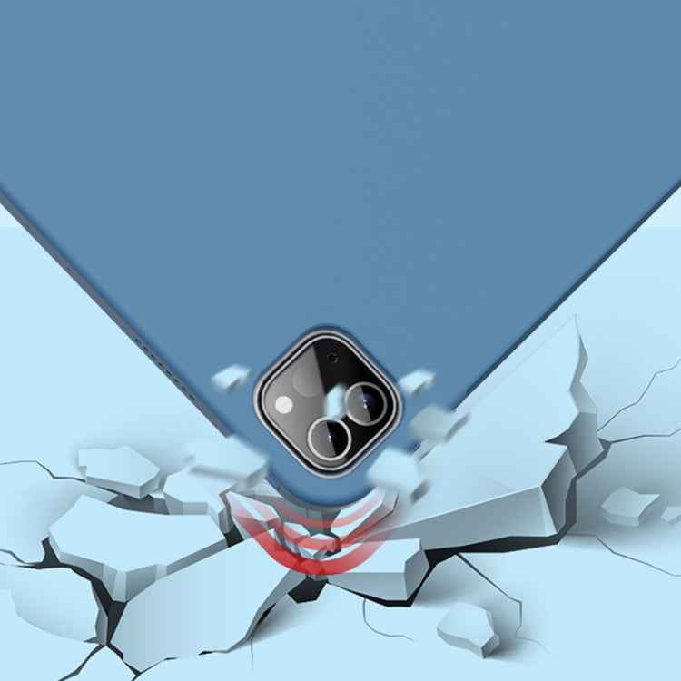 For iPad Pro 12.9 inch 2022 / 2021 / 2020 Mutural Silicone Microfiber Tablet Case(Black)