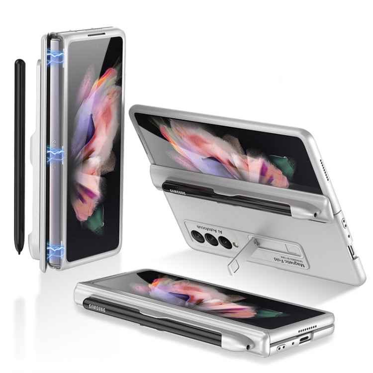 GKK Magnetic Full Coverage Phone Flip Case with Pen Slot, For Samsung Galaxy Z Fold3 5G