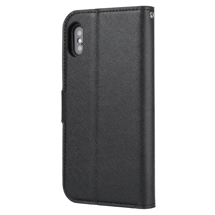 Cross Texture Detachable Leather Phone Case, For iPhone XS / X, For iPhone XR, For iPhone XS Max, For iPhone SE 2022 / SE 2020 / 8 / 7, For iPhone 8 Plus / 7 Plus