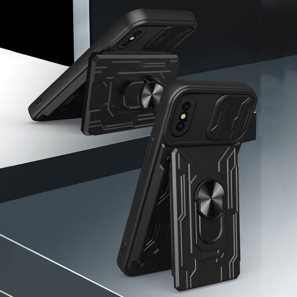 Sliding Camshield Card Phone Case, For iPhone X / XS, For iPhone XR, For iPhone XS Max