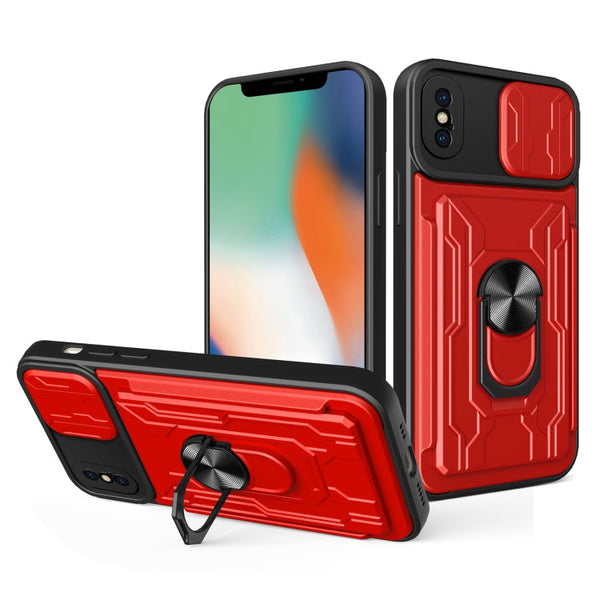 Sliding Camshield Card Phone Case, For iPhone X / XS, For iPhone XR, For iPhone XS Max