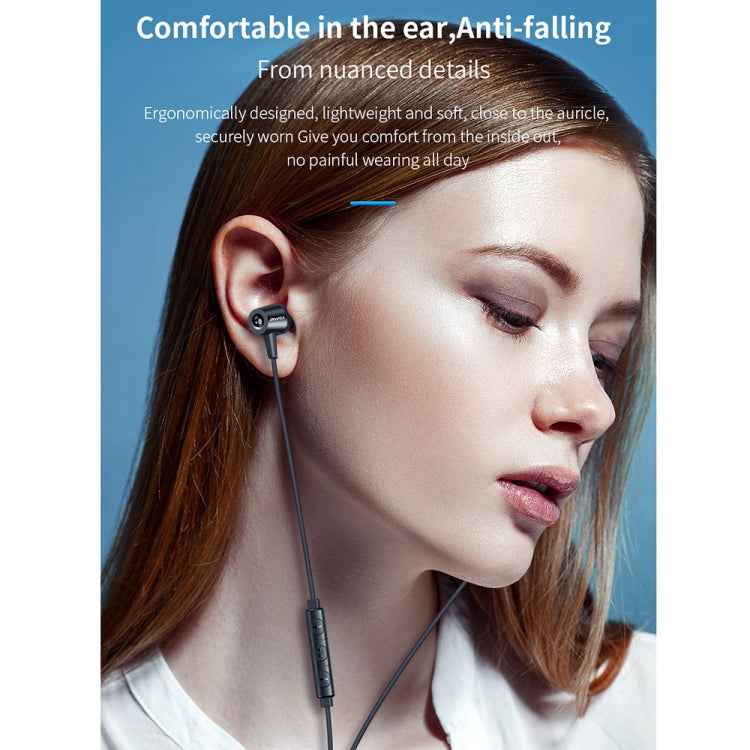 awei TC-1 Type-C / USB-C Stereo Surround In-ear Wired Earphone(Black)