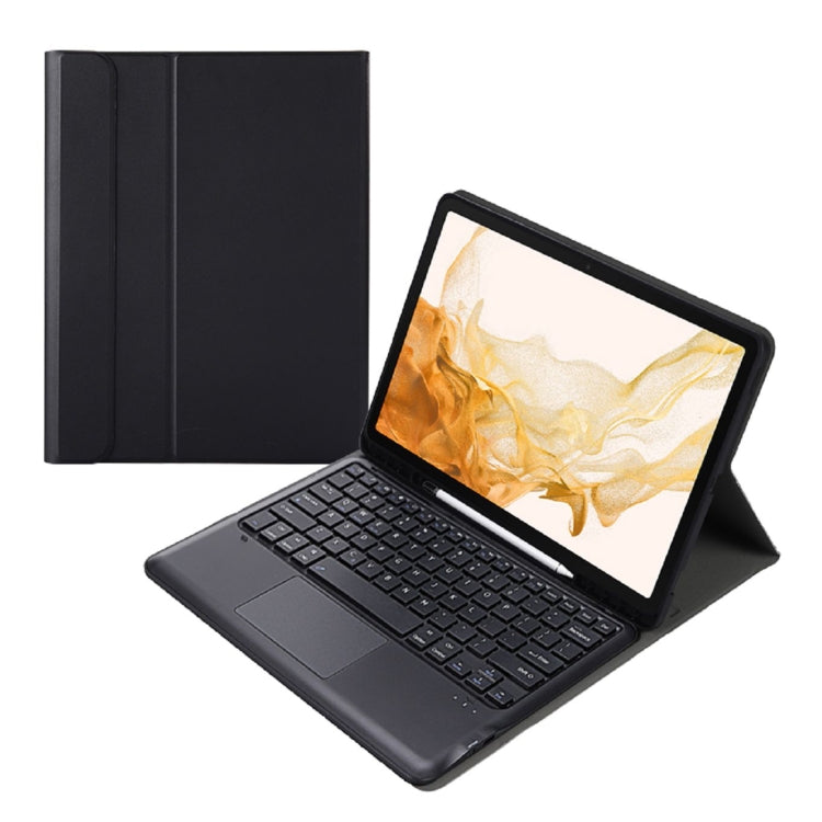 A800B-A Split Bluetooth Keyboard Leather Case with Holder & Pen Slot & Touchpad