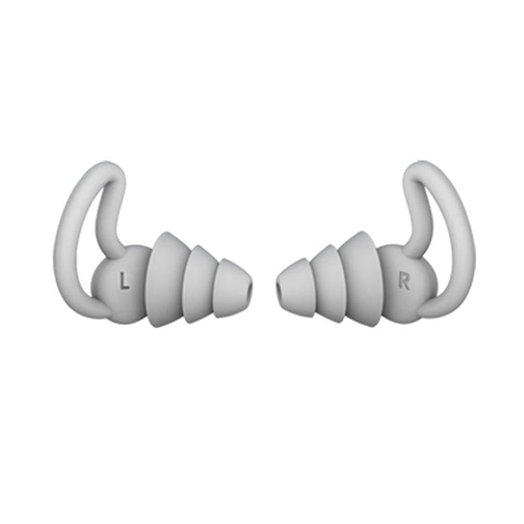 iMeBoBo A1 Shark Fin Version Nano Silicone Sleeping Noise Reduction Earplugs, Two Layer, Three Layer
