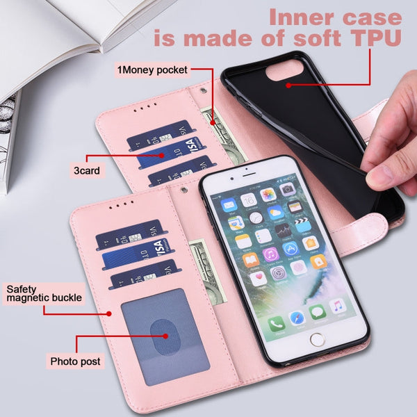 Tree & Deer Pattern Pressed Printing Horizontal Flip Leather Phone Case, For iPhone XS Max, For iPhone 7 / 8 / SE 2020 / SE 2022, For iPhone 11, For iPhone 11 Pro