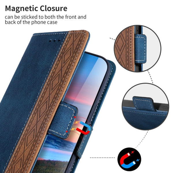 Stitching Magnetic RFID Leather Case, For iPhone 13 mini, For iPhone 13, For iPhone 13 Pro, For iPhone 13 Pro Max, For iPhone 12 mini, For iPhone 12 / 12 Pro