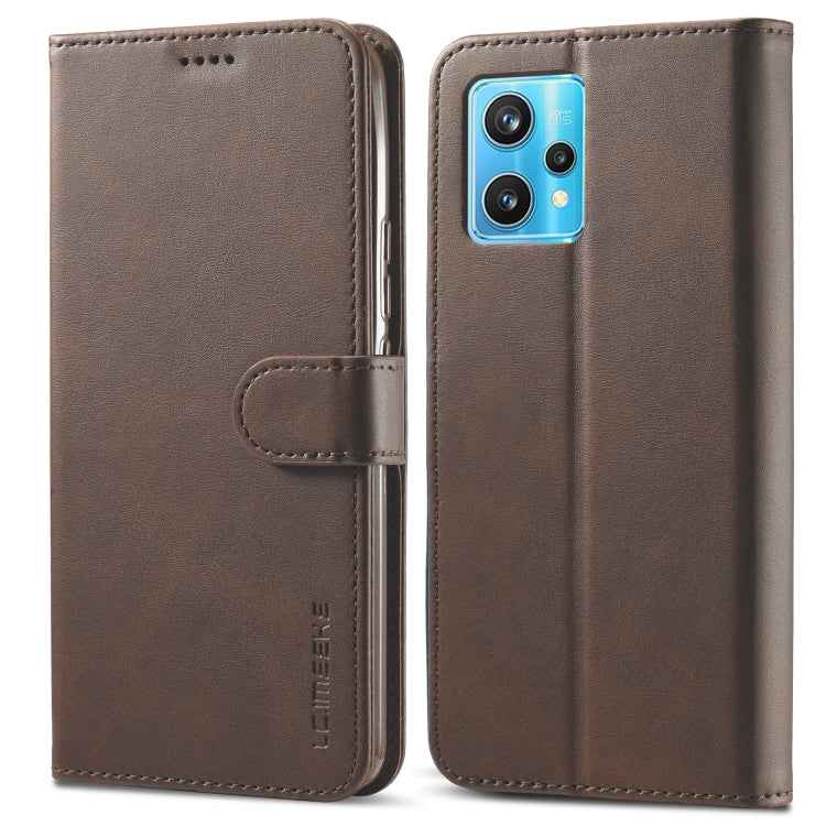 LC.IMEEKE Calf Texture Leather Phone Case, For Realme 9 Pro, For Realme 9 Pro+
