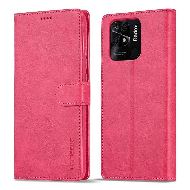 LC.IMEEKE Calf Texture Leather Phone Case, For Xiaomi Redmi 10C