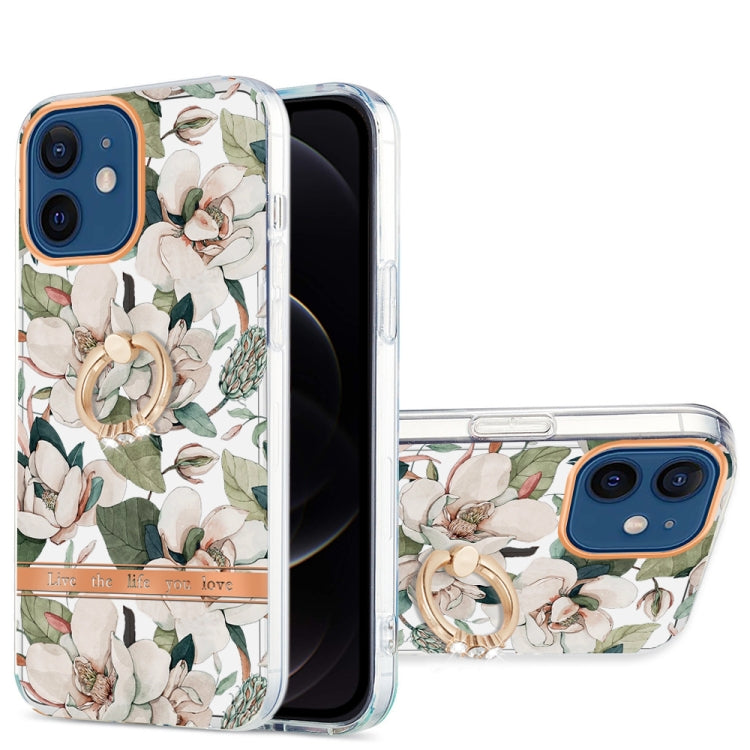 Ring IMD Flowers TPU Phone Case, For iPhone 12 / 12 Pro, For iPhone 12 Pro Max, For iPhone 11, For iPhone 11 Pro Max