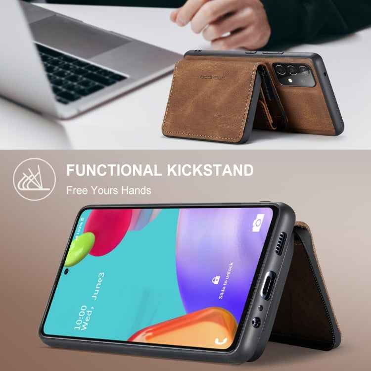 JEEHOOD Magnetic Zipper Horizontal Flip Phone Leather Case, For Samsung Galaxy A33 5G