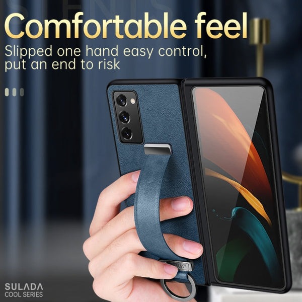 SULADA Cool Series PC + Leather Texture Skin Feel Shockproof Phone Case
