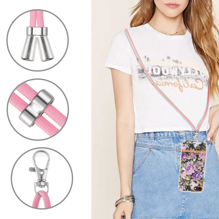 Flowers Series TPU Phone Case with Lanyard