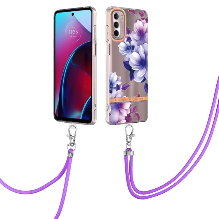 Flowers Series TPU Phone Case with Lanyard