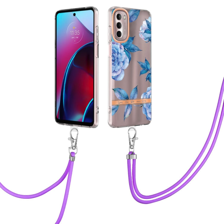 Flowers Series TPU Phone Case with Lanyard