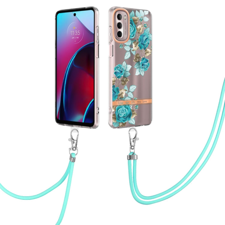 Flowers Series TPU Phone Case with Lanyard