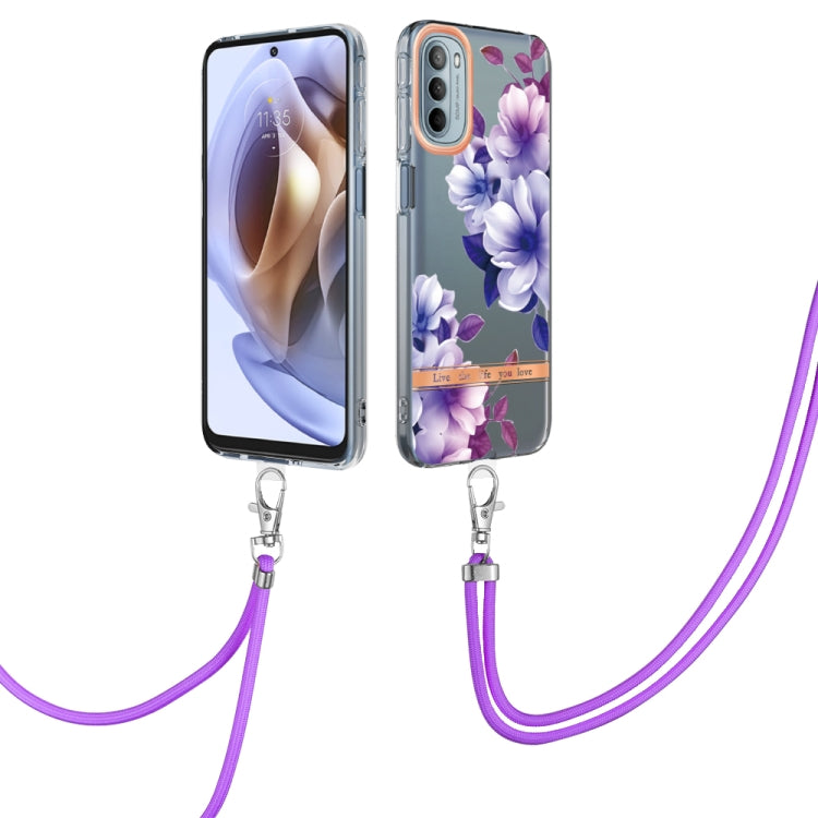 Flowers Series TPU Phone Case with Lanyard