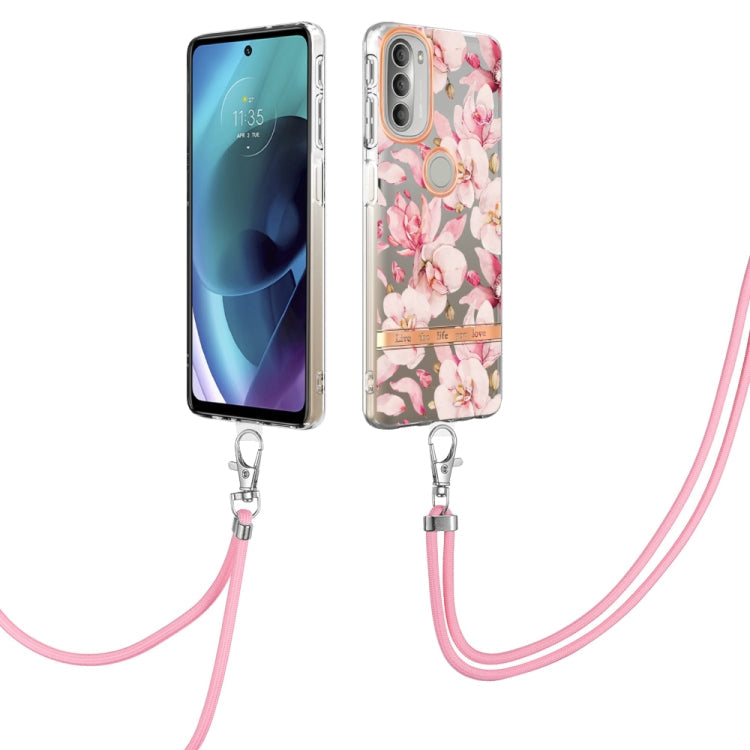 Flowers Series TPU Phone Case with Lanyard