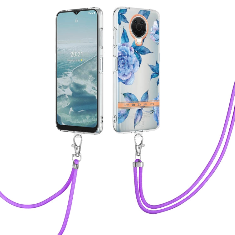 Flowers Series TPU Phone Case with Lanyard
