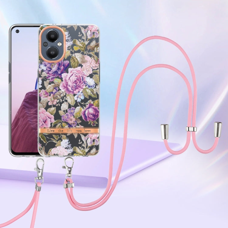 Flowers Series TPU Phone Case with Lanyard