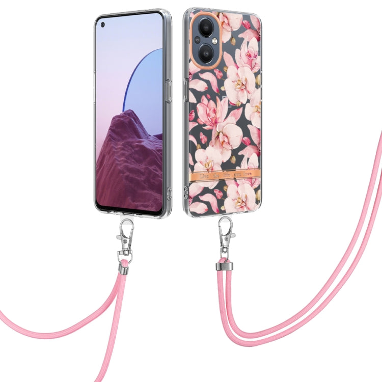 Flowers Series TPU Phone Case with Lanyard