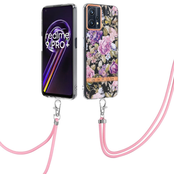 Flowers Series TPU Phone Case with Lanyard