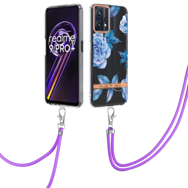 Flowers Series TPU Phone Case with Lanyard