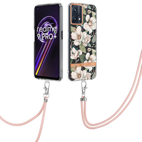 Flowers Series TPU Phone Case with Lanyard