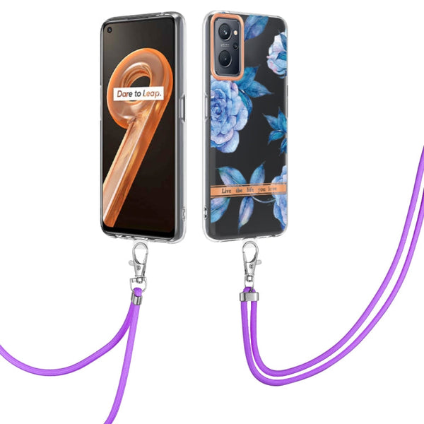 Flowers Series TPU Phone Case with Lanyard