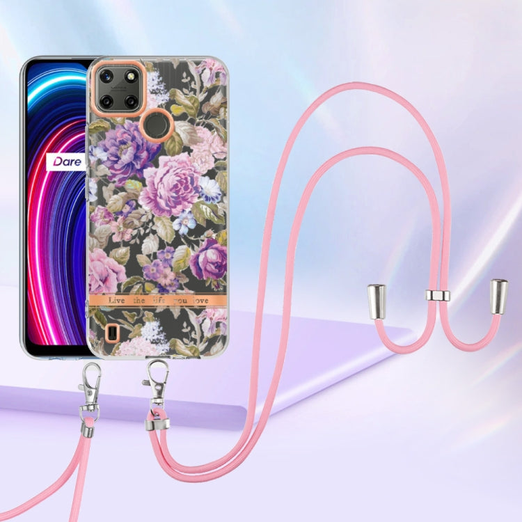Flowers Series TPU Phone Case with Lanyard
