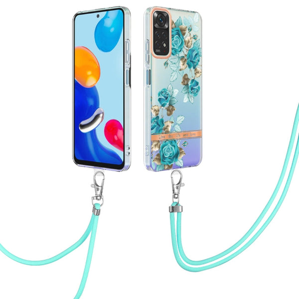 Flowers Series TPU Phone Case with Lanyard