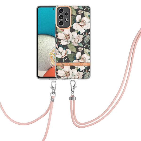Flowers Series TPU Phone Case with Lanyard