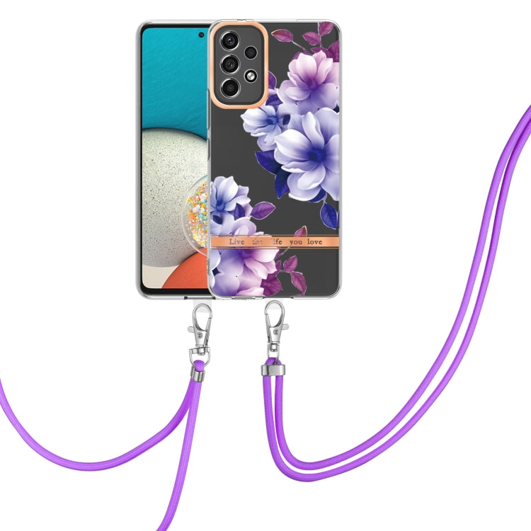 Flowers Series TPU Phone Case with Lanyard