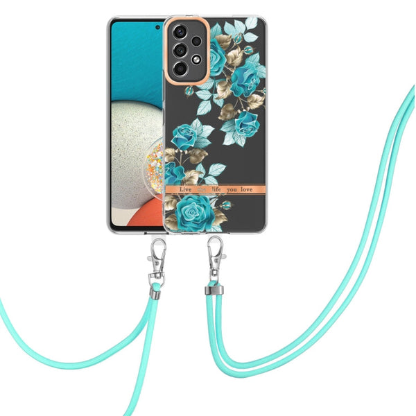 Flowers Series TPU Phone Case with Lanyard