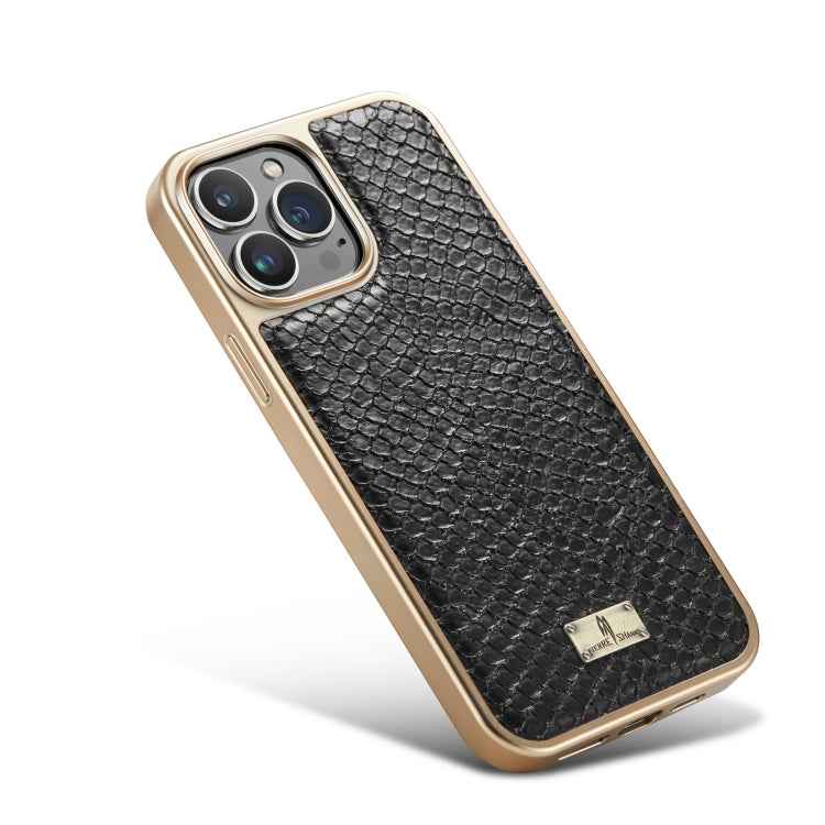 Snake Texture Electroplating PU Phone Case, For iPhone 13, For iPhone 13 Pro, For iPhone 13 Pro Max, For iPhone 12 / 12 Pro, For iPhone 12 Pro Max, For iPhone 11
