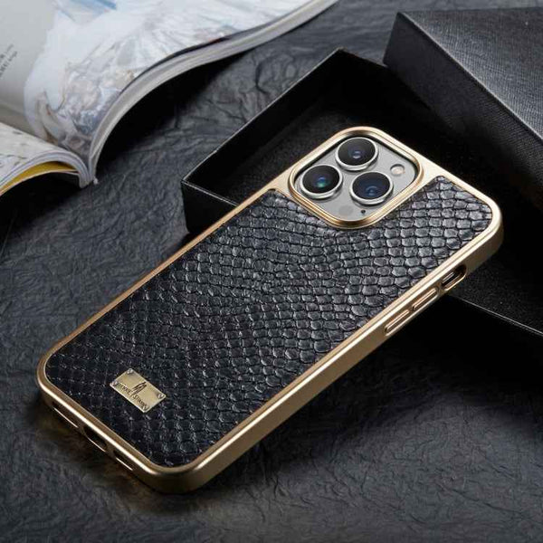 Snake Texture Electroplating PU Phone Case, For iPhone 13, For iPhone 13 Pro, For iPhone 13 Pro Max, For iPhone 12 / 12 Pro, For iPhone 12 Pro Max, For iPhone 11