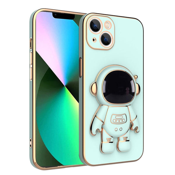 Plating Astronaut Holder Phone Case, For iPhone 12 Pro Max, For iPhone 12 Pro
