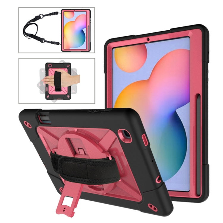 Contrast Color Robot Silicone + PC Tablet Case, For Samsung Galaxy Tab S6 Lite P610, For Samsung Galaxy Tab A 8.4 T307