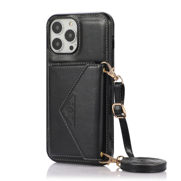Cross-body Card Bag Phone Case, For iPhone 14 Pro Max, For iPhone 14 Pro, For iPhone 14, For iPhone 14 Plus