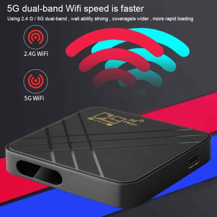 D9 PRO 2.4G/5G WIFI 4K HD Android TV Box, (EU Plug)