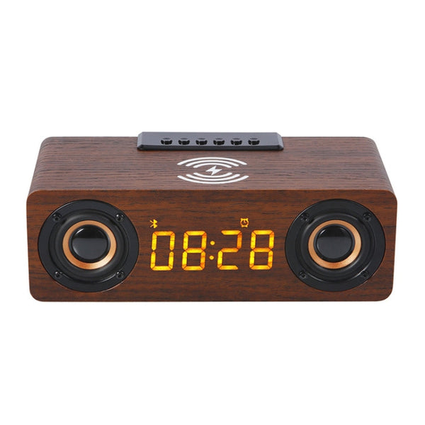 K1 Multifunctional Desktop Wooden Bluetooth Speaker Wireless Loudspeaker