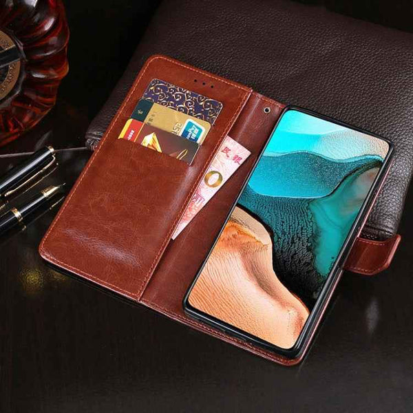 idewei Crazy Horse Texture Horizontal Flip Leather Case with Holder & Card Slots & Wallet, For Xiaomi Redmi K30 Pro