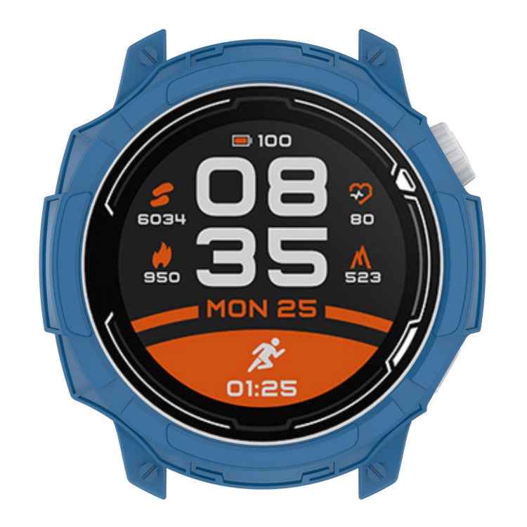 For COROS Pace 2 Armor Hollow TPU Watch Case(Dark Blue)
