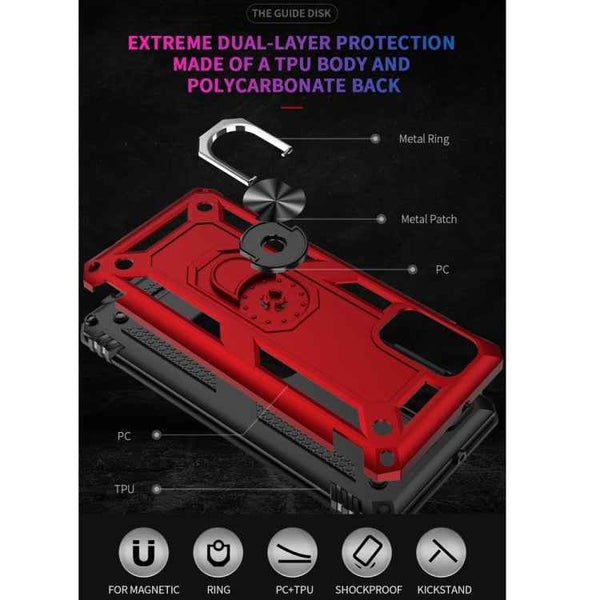 Shockproof TPU + PC Protective Case with 360 Degree Rotating Holder, For Galaxy A41, For Galaxy A20s, For Huawei P40 Lite, For Huawei P40 Pro